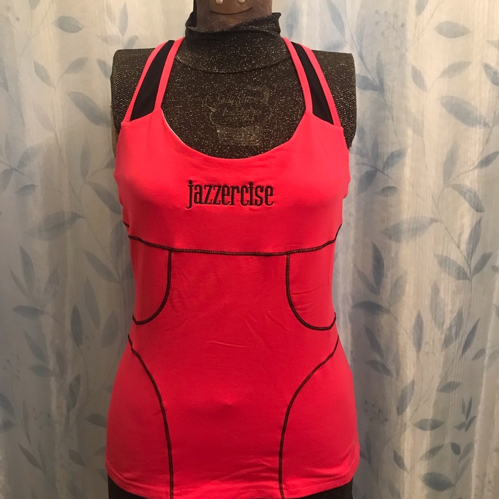Jazzercise Athletic Top with built-in shelf bra